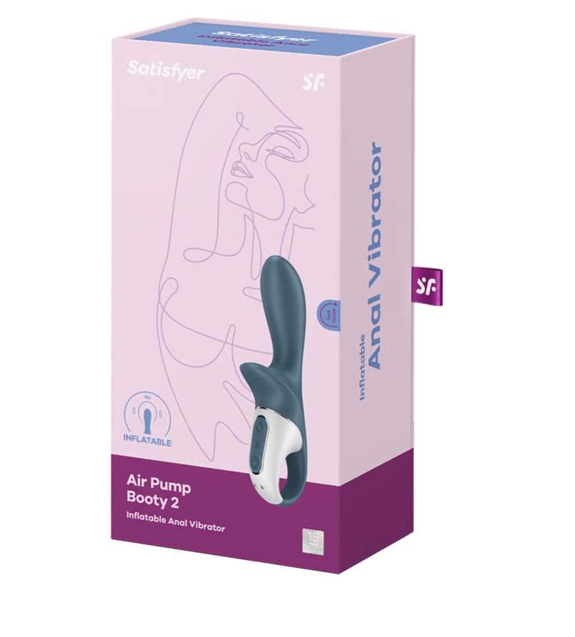 Satisfyer Air Pump Booty 2 Inflatable Anal Toy with Deep Vibrations > Anal Range > Tunnel and Stretchers