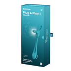 Satisfyer Plug & Play 1 – Multi-Use Vibrator Anal Plug and Cock Ring Blue > Sex Toys > Couples Toys
