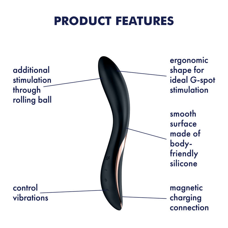 Satisfyer Rolling Explosion – USB Rechargeable G-Spot Vibrator with Rolling Ball Function > Sex Toys For Ladies > G-Spot Vibrators
