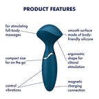 Satisfyer Mini Wand-er Silicone Travel Massager 16cm Waterproof Rechargeable Vibrator > Sex Toys > Mini Massagers