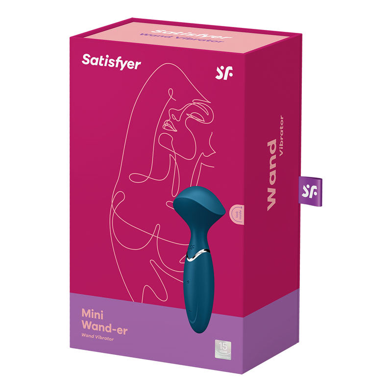 Satisfyer Mini Wand-er Silicone Travel Massager 16cm Waterproof Rechargeable Vibrator > Sex Toys > Mini Massagers