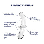 Satisfyer Double Crystal Borosilicate Glass Dildo – Temperature Play Sex Toy > Glass > Dildos