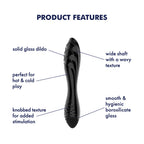 Satisfyer Dazzling Crystal 1 – 7.25 Inch Solid Borosilicate Glass Dildo > Glass > Dildos