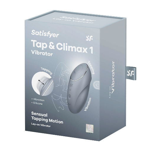 Satisfyer Tap and Climax 1 Lay-On Vibrator – Tapping and Vibration Features Secondary image