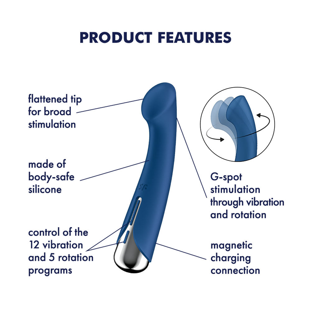 Satisfyer Spinning G-Spot 1 – Waterproof Spinning G-Spot Vibrator > Sex Toys For Ladies > G-Spot Vibrators
