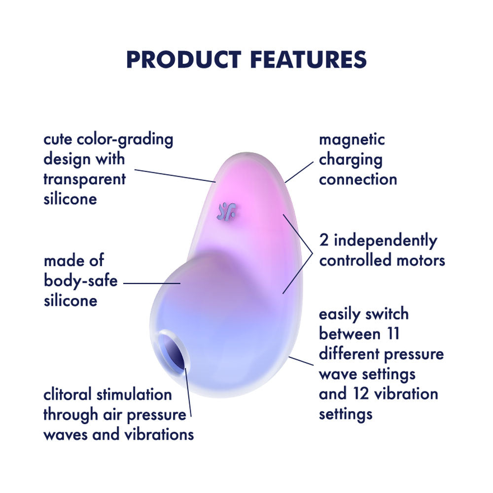Satisfyer Pixie Dust Double Air Pulse Vibrator > Sex Toys For Ladies > Air Pulsation