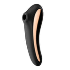Satisfyer Dual Kiss Waterproof Air Pulse Vibrator with Vibrating Insertable Shaft Silicone