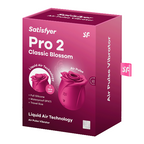 Satisfyer Pro 2 Classic Blossom – Air Pulse Silicone Vibrator Red > Sex Toys For Ladies > Rose Stimulators