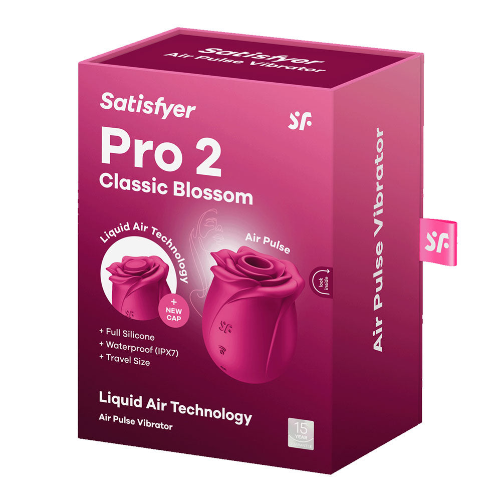 Satisfyer Pro 2 Classic Blossom – Air Pulse Silicone Vibrator > Sex Toys For Ladies > Rose Stimulators
