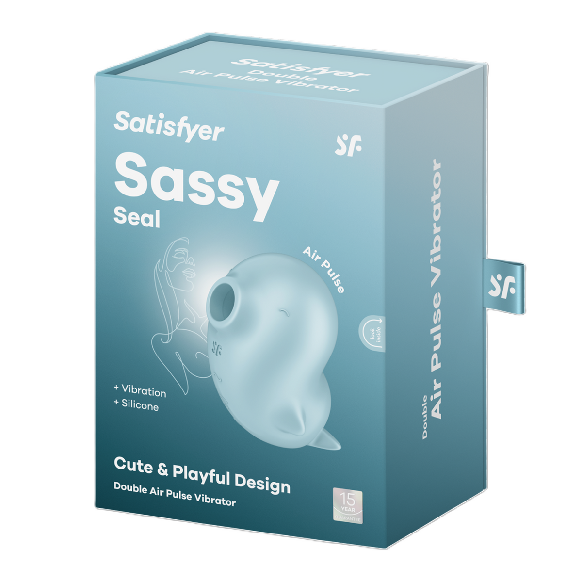 Satisfyer Sassy Seal Waterproof Vibrator – Silicone Material Compact Design Default Title > Sex Toys For Ladies > Air Pulsation