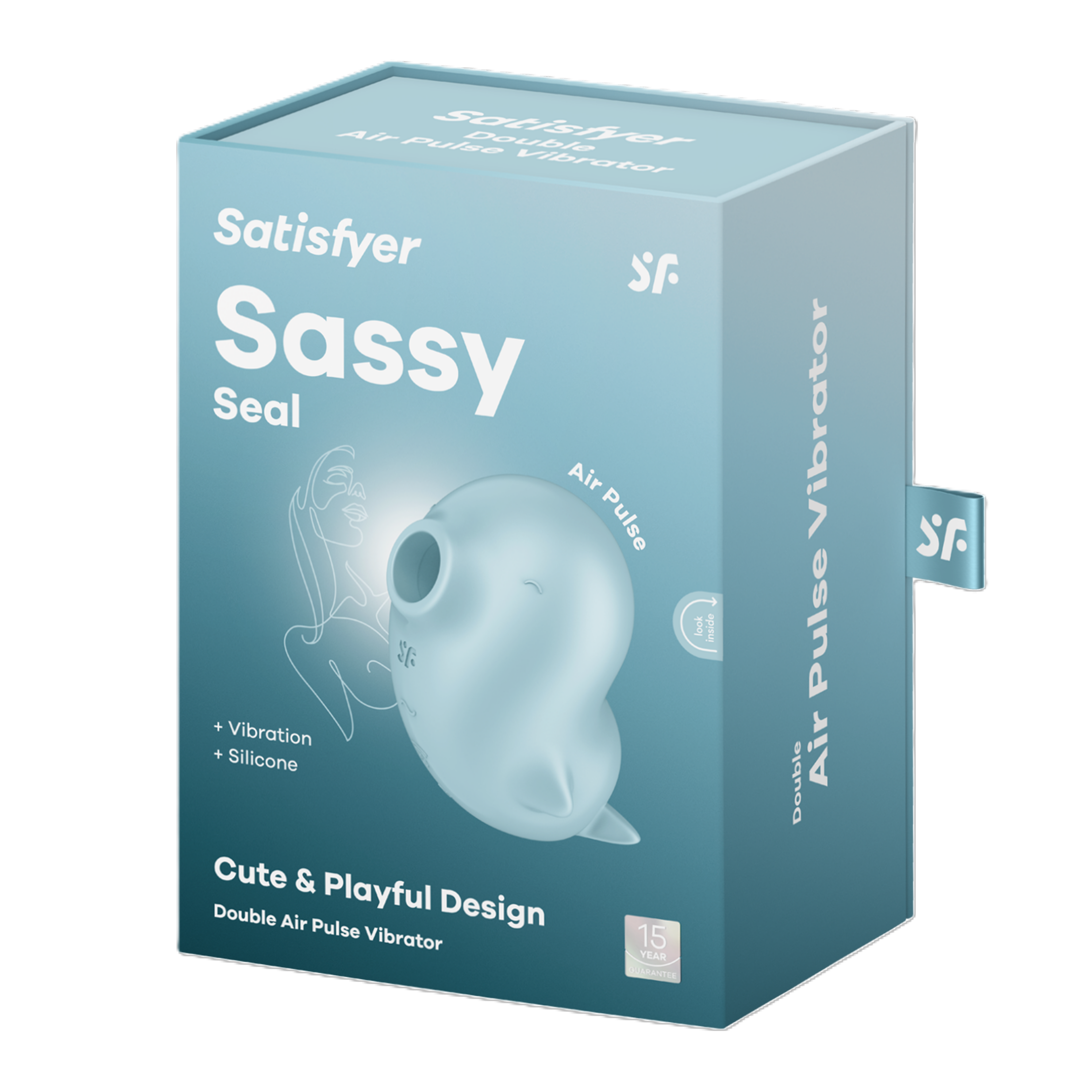 Satisfyer Sassy Seal Waterproof Vibrator – Silicone Material Compact Design Default Title > Sex Toys For Ladies > Air Pulsation