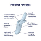 Satisfyer Heat Flex 4 – Heating Rechargeable Silicone Vibrator > Sex Toys For Ladies > G-Spot Vibrators