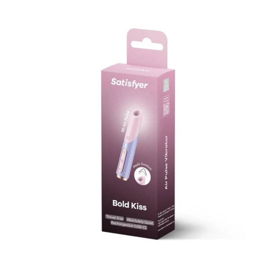 Satisfyer Bold Kiss Travel-Sized Clitoral Massager – Compact Silicone Clitoral Massager > Vibrators > Mini Vibrators