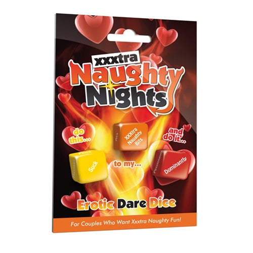 XXXtra Naughty Nights Dice Set – Erotic Dice Game Accessory, Three Dice Set Default Title > Novelties > Games
