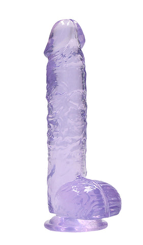 REALROCK 6'' Realistic Dildo With Balls - 15.2 cm Dong, Purple > Dildos > Realistic Dildos