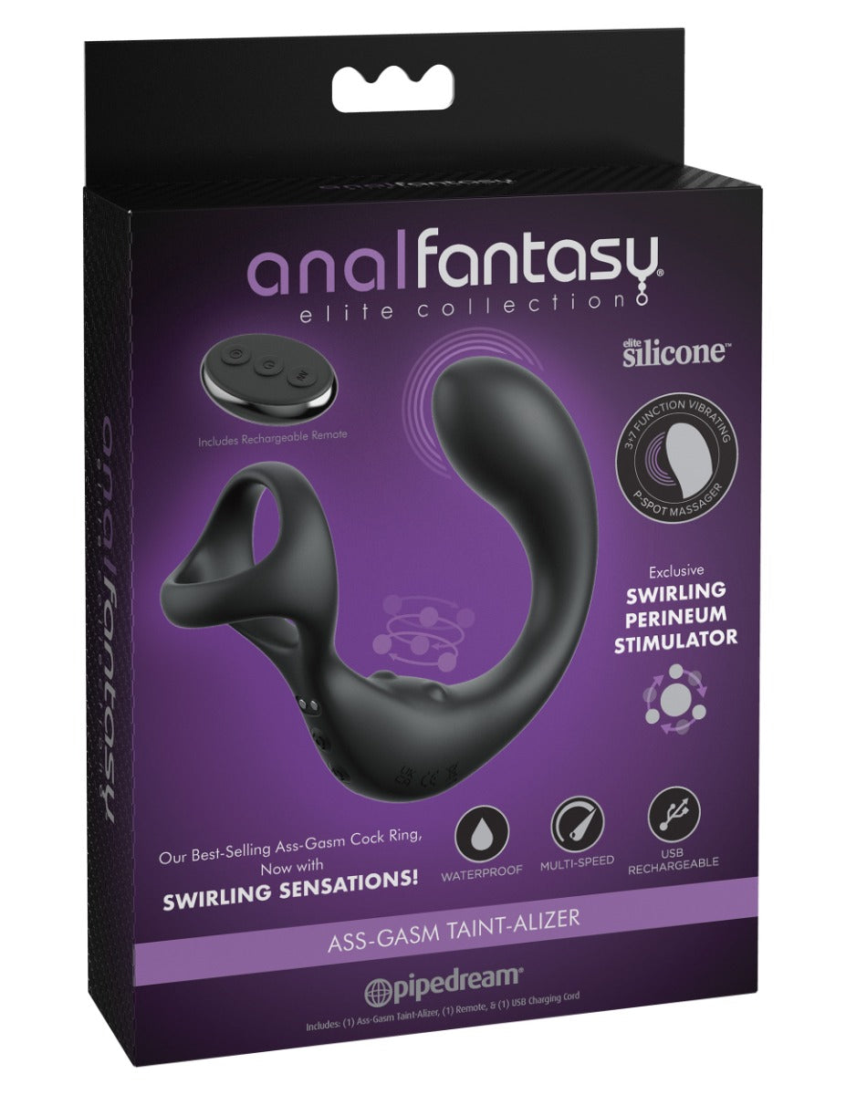 Pipedream Anal Fantasy Elite Ass-Gasm Taint-Alizer – Silicone Rechargeable Butt Plug Default Title > Anal Range > Prostate Plugs