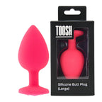 Toosh Silicone Butt Plug Pink Large > Anal Range > Butt Plugs