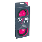 Quickie Cuffs Medium Silicone Wrist Restraints – Flexible Comfortable Silicone Restraint Wrist Cuffs Black Medium > Bondage Gear > Handcuffs
