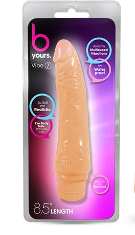 Dr Skin Cock Vibe 8.5 Inch Vibrating Cock Beige > Vibrators > Realistic Vibrators