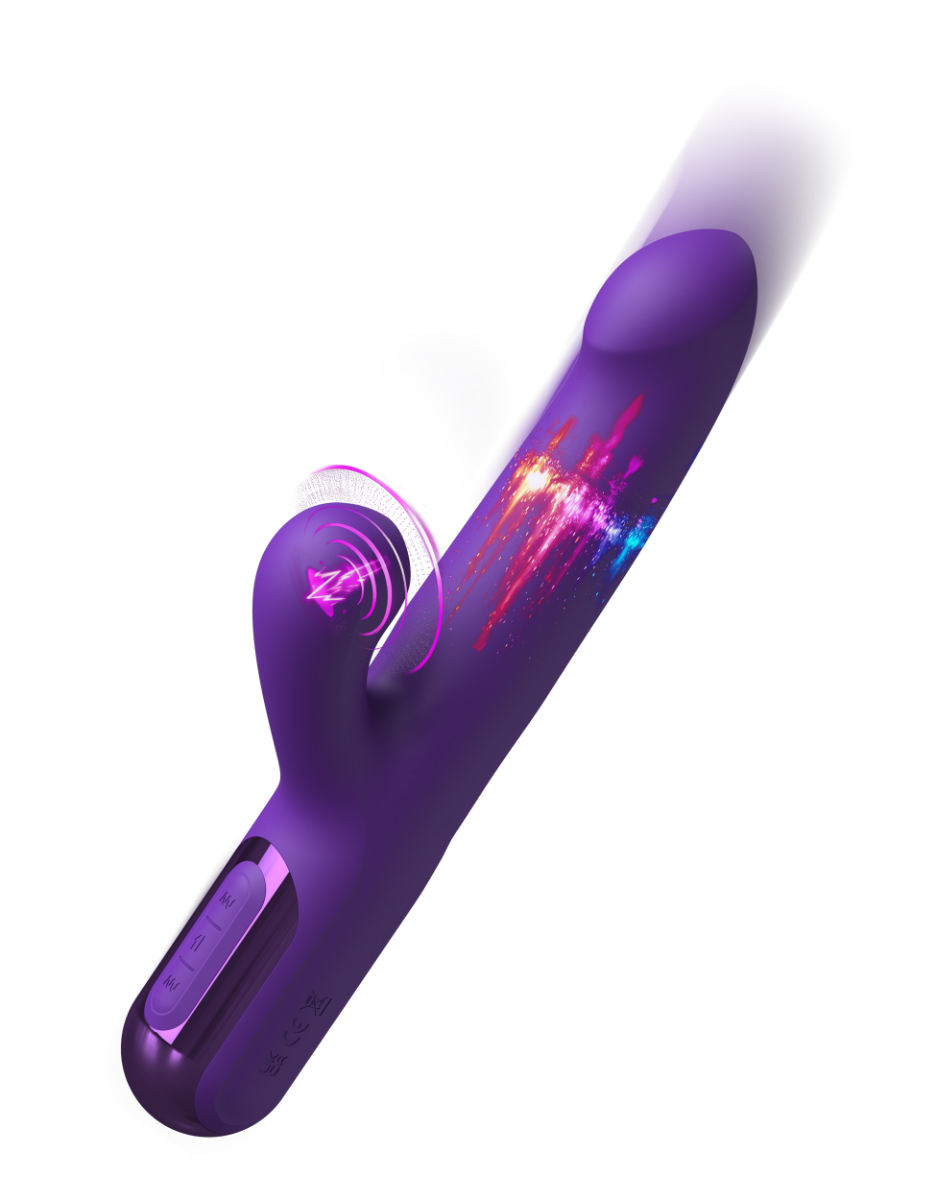 Fantasy For Her Super SoniX Thruster – 8.7 Inch USB Rechargeable Rabbit Vibrator > Vibrators > Ladies > Rabbit