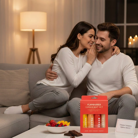 Loving Joy Flavored Lubricant Set (4 Pack) – Water-Based Flavored Lubricant Kit Flavoured Lube