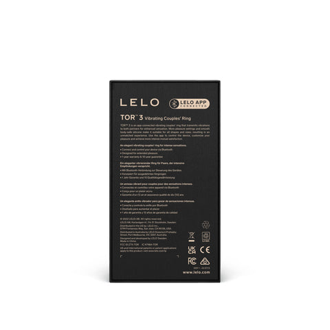 Lelo Tor 3 App Controlled Vibrating Cockring for Couples Cock Rings Vibrating