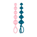 Satisfyer Love Beads Silicone Set of 2 with Ball and Pyramid Shapes – Pleasure Beads > Anal Range > Anal Beads