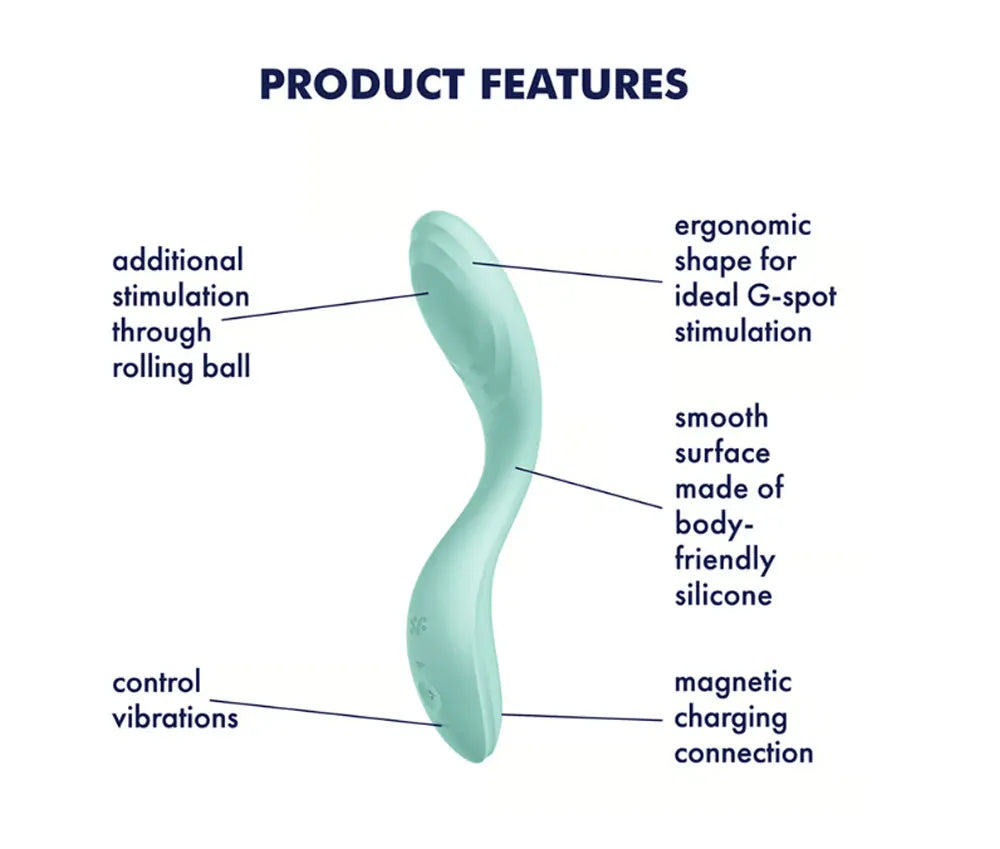 Satisfyer Rrolling Pleasure – G-Spot Vibrator with Rolling Ball and Vibrations > Sex Toys For Ladies > G-Spot Vibrators