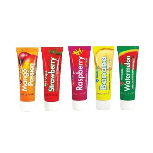 ID Frutopia Assorted 5 Tube Sampler Pack 12ml Water-Based Personal Lubricant Set > Lube > Flavoured