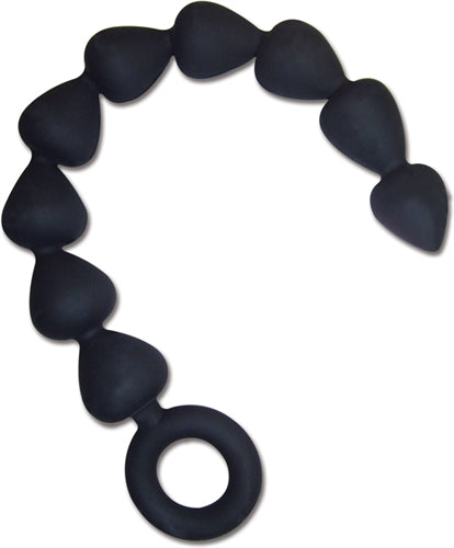 Sportsheets Sex and Mischief – Silicone 9.75 Inch Anal Beads Black > Anal Range > Anal Beads