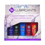 ID Sensual Lubricants 5-Pack Assorted Flavors Water-Based Personal Lubricant Set > Essentials > Massage Gift Set