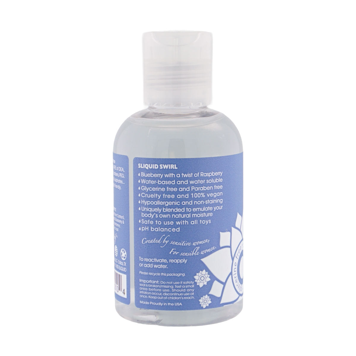 Sliquid Naturals Swirl (Blue Raspberry) – 125ml Vegan Flavored Lubricant > Lube > Flavoured