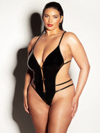 Oh La La Cheri Whipped Teddy Plus Queen Size Crotchless Teddy > Clothes > Teddies