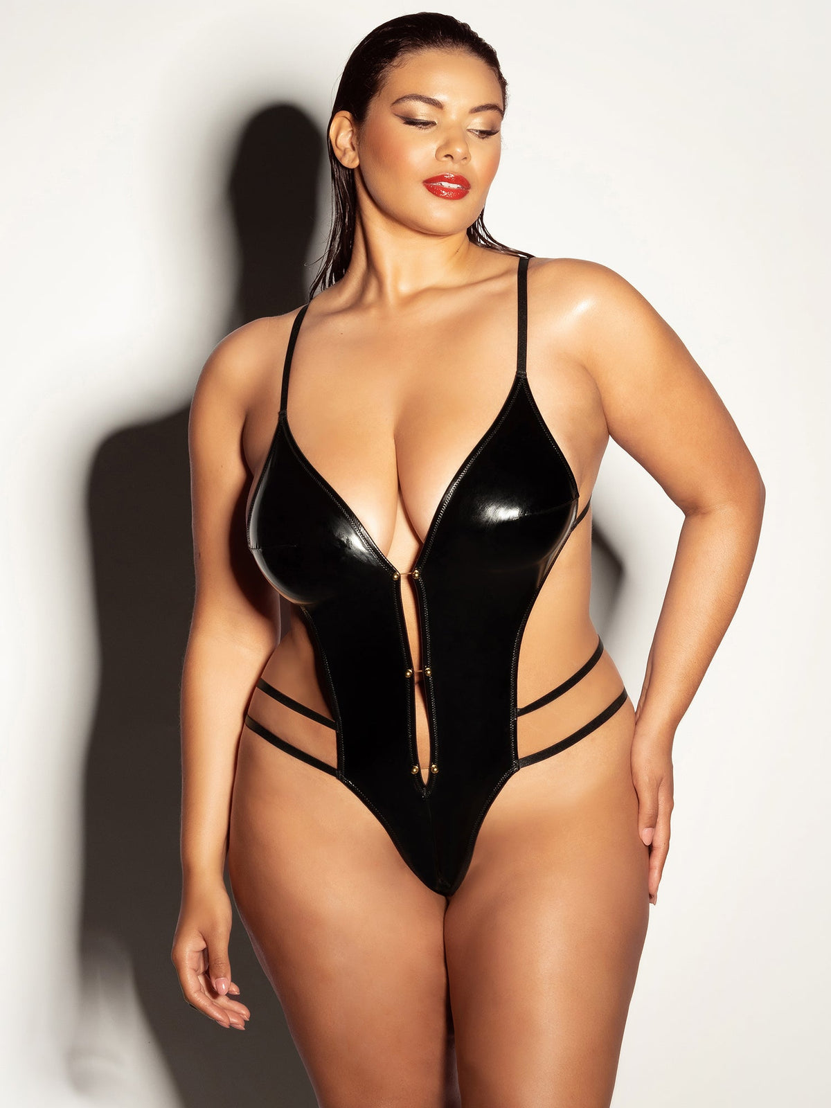 Oh La La Cheri Whipped Teddy Plus Queen Size Crotchless Teddy > Clothes > Teddies
