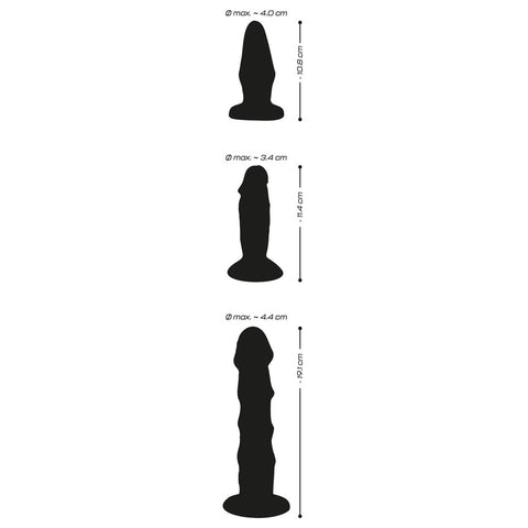 Crystal Clear Anal Training Set Pink > Anal Range > Butt Plug Kits