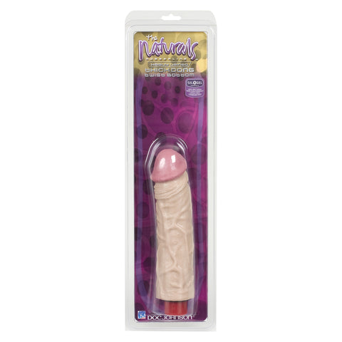 Heavy Veined 8 Inch Thick Vibrating Silicone Realistic Dong DONGS Vibrating