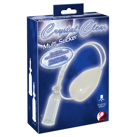 Crystal Clear Multi Female Sucker > Sex Toys For Ladies > Female Pumps