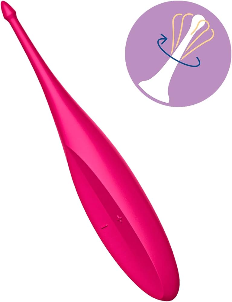 Satisfyer Twirling Fun Tip Vibrator – Waterproof Silicone with 12 Settings > Vibrators > Ladies > Clitoral Vibrators and Stimulators