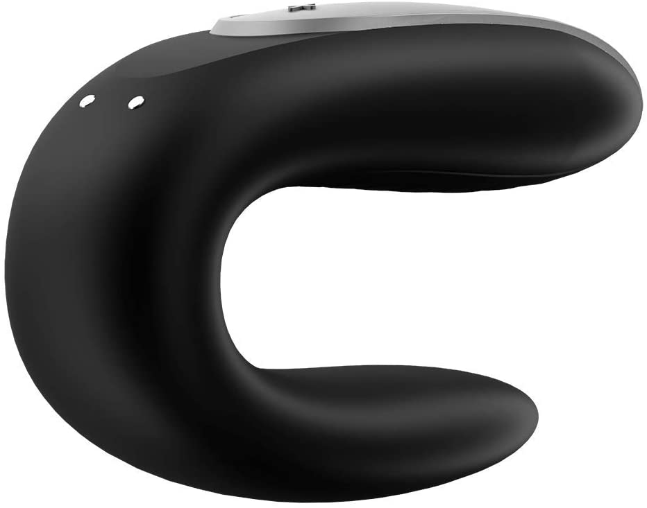 Satisfyer Double Joy – App Enabled Remote-Controlled U-Shape Couples Vibrator Black > Sex Toys > Couples Toys Main image