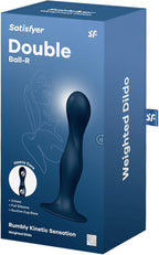 Satisfyer Double Ball-R Dildo 7 Inch Silicone Dual Pleasure Toy > Anal Range > Vibrating Butt Plugs