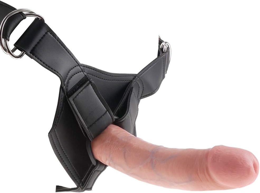 King Cock Strap-On Harness – Realistic 8 Inch Strap-On Harness Secondary image