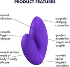 Satisfyer Love Riot Finger Vibrator – Waterproof Medical Silicone with 12 Vibration Modes > Vibrators > Finger Vibrators