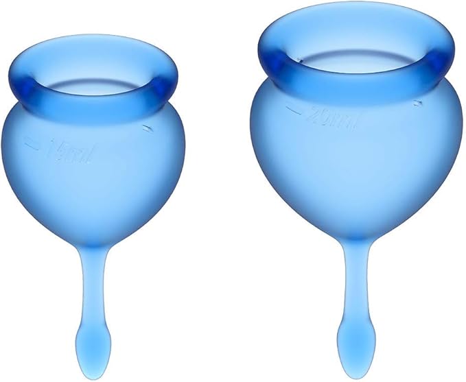 Satisfyer Feel Good Menstrual Cup Set – Silicone, 15ml and 20ml Capacity Menstrual Cups > Essentials > Menstrual Products