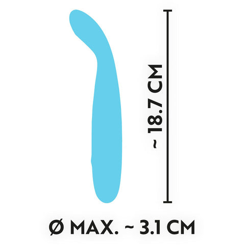 Cuties Silk Touch Rechargeable Mini Vibrator Blue > Sex Toys For Ladies > Mini Vibrators