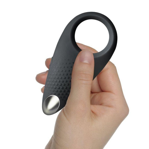 Empower Cock Ring Black for Enhanced Couples Pleasure