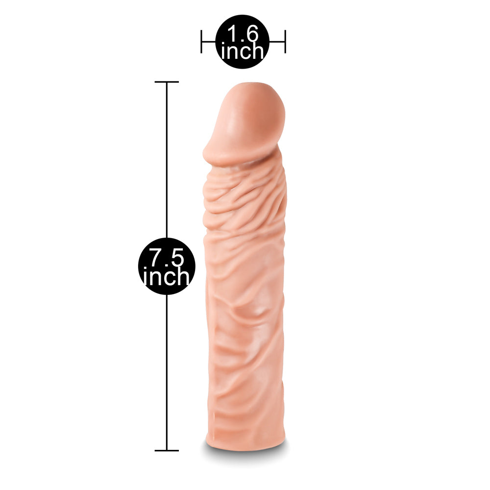 Penis Extender 7.4 Inches Flesh Brown SLEEVES