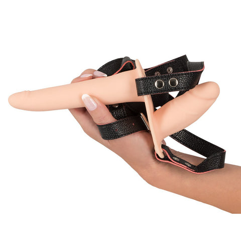 Soft Touch Silicone Rechargeable Vibrating Double Strap On > Realistic Dildos and Vibes > Vibrating Strap Ons