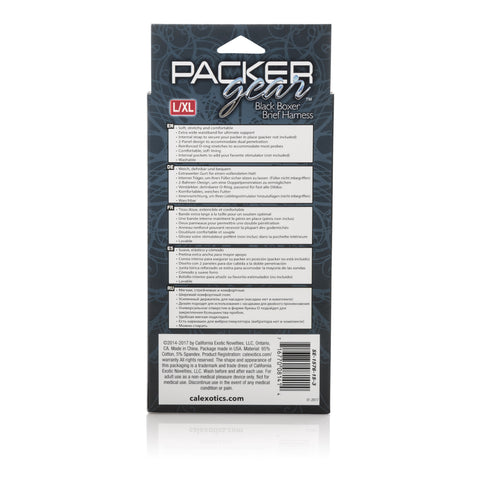 Packer Gear Boxer Harness Black Large to Xtra Large Bodyforms
