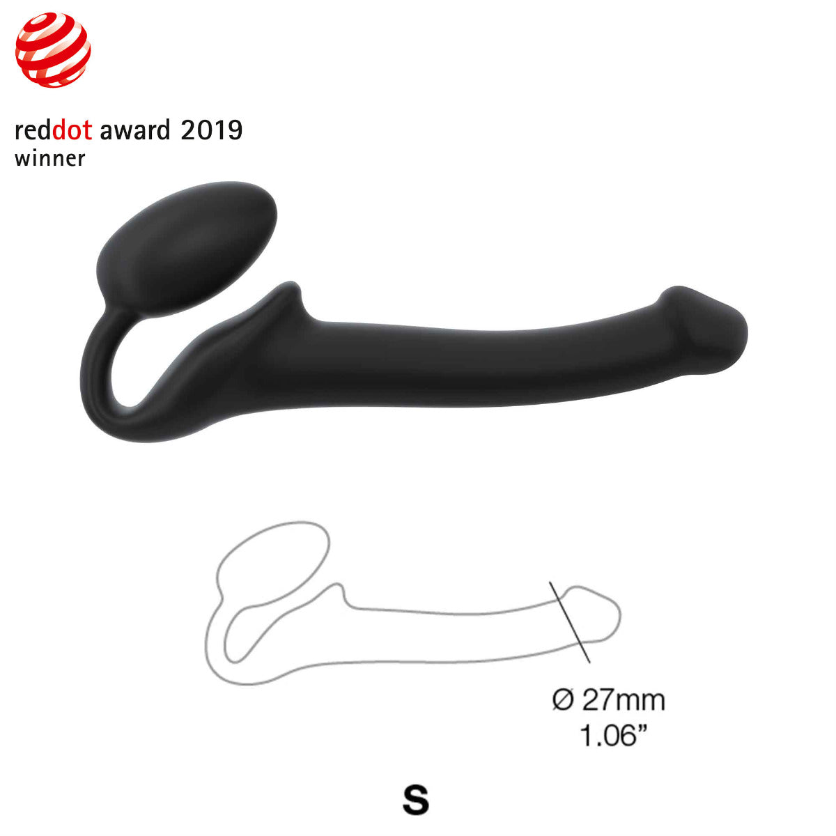 Strap On Me Semi-Realistic Bendable Strap-On – Soft-Touch Silicone Strap-On (1.06) > Dildos > Strapless Strap Ons