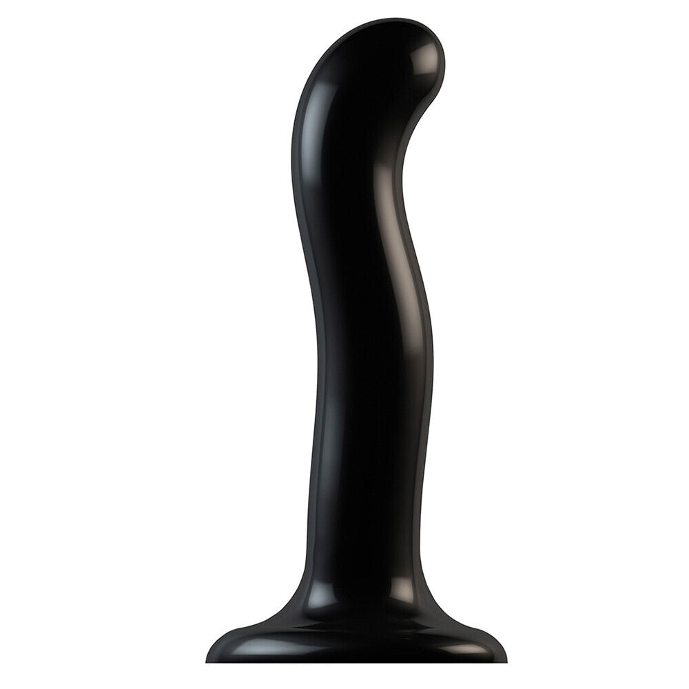 Strap On Me Curved Prostate And G Spot Dildo Large Black Default Title > Realistic Dildos and Vibes > Strap on Dildo